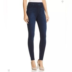 Spanx Jean-ish High Rise Ankle Jeggings Dark Wash Pull On Pants Small